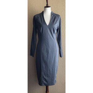 Alexia Admor Women's Dark Gray Long sleeve Seamed Sheath Dress size M